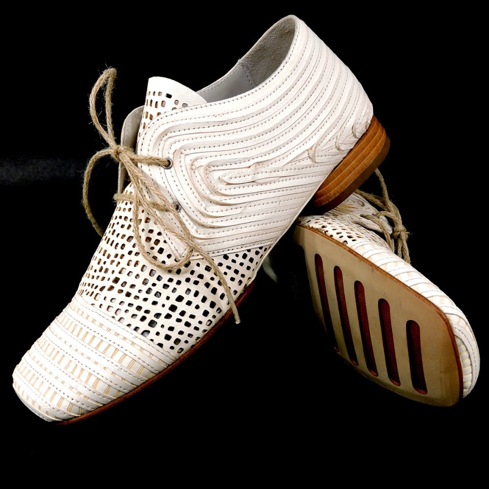 IXOS 🇮🇹 WOMEN'S BEIGE SOFT LEATHER SUMMER FASHION SHOES - Picture 7 of 8